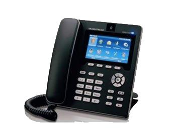 Telefone IP de mesa com visor digital
